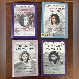 Dear Canada kids books | set of 4 hardcover historical diaries